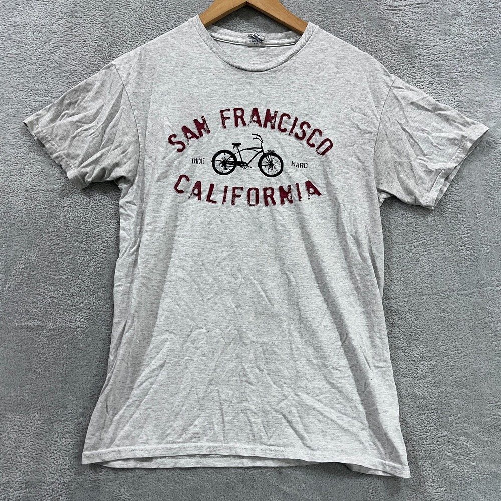 Vintage Delta San Francisco California Ride Hard Bicycle Crew Tee Men's Medium